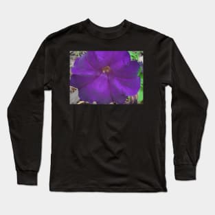 Purple Flower Long Sleeve T-Shirt